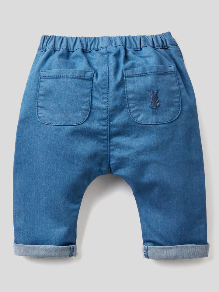Hose in einer stretchigen Baumwollmischung Newborn image number 2